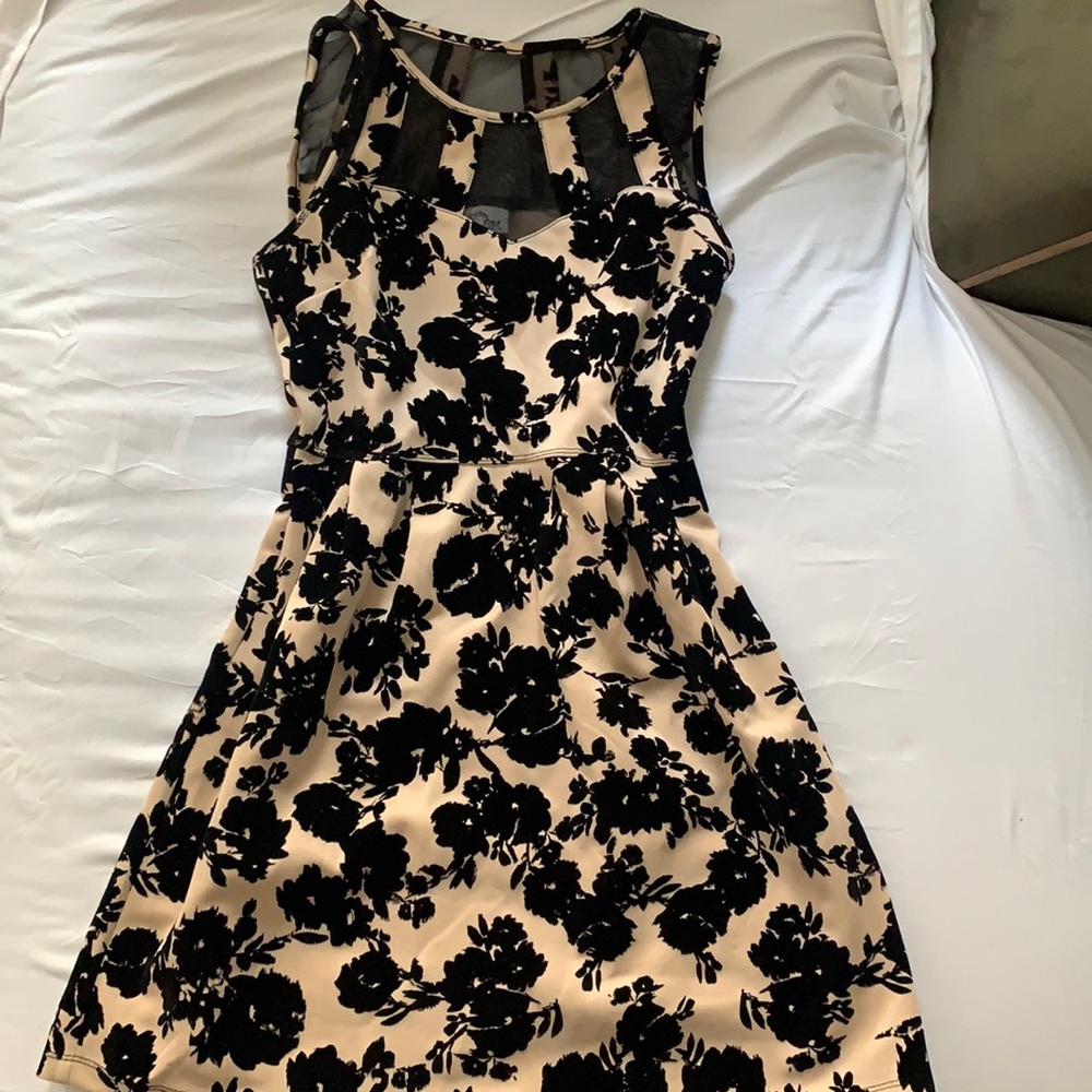 Beautiful Black & Creme Dress
